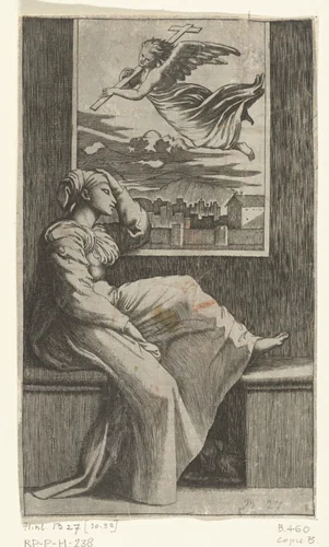 Visioen van Helena by anonymous, print, 1515-1520