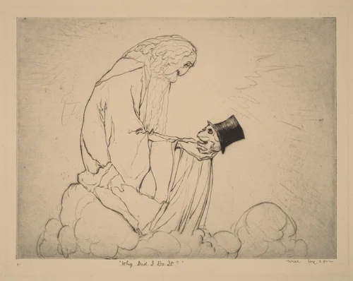 "Why Did I Do It?" by Will Dyson, print, 1880-1938