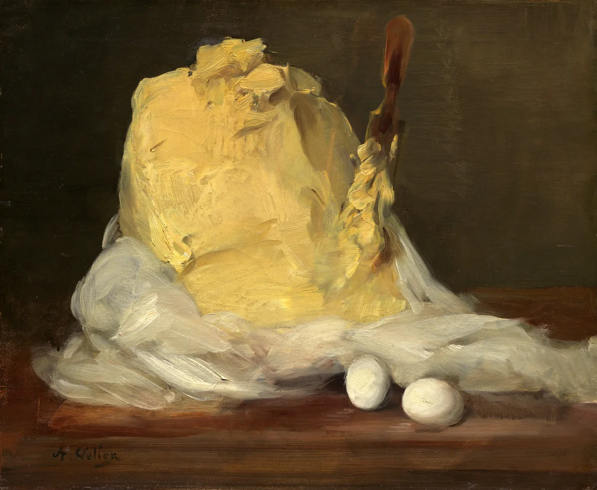 Mound of Butter by Antoine Vollon, painting, 1875-1885