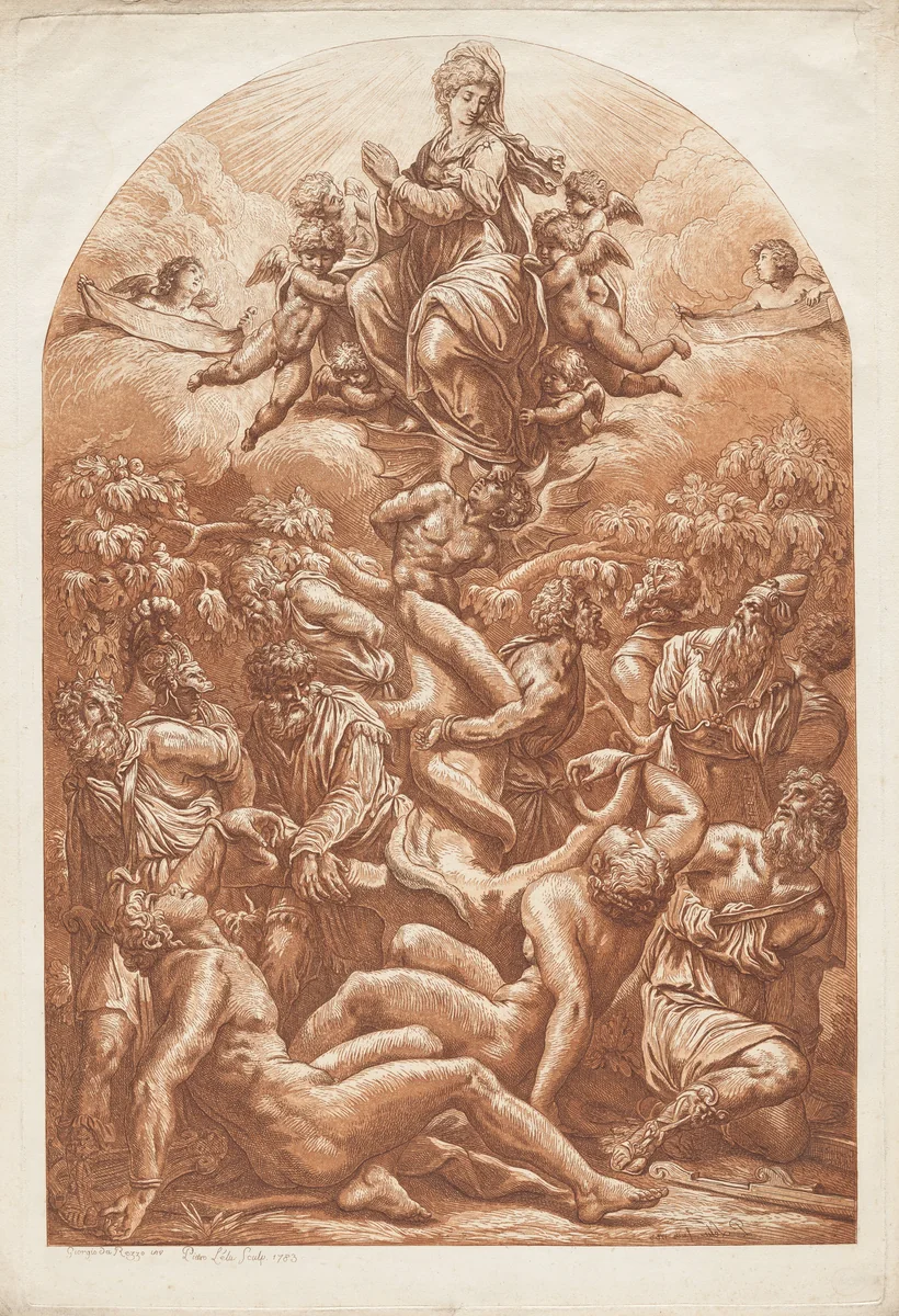 Allegory of Conception or Allegory of Redemption by Pierre Lelu
Giorgio Vasari, print, 1783