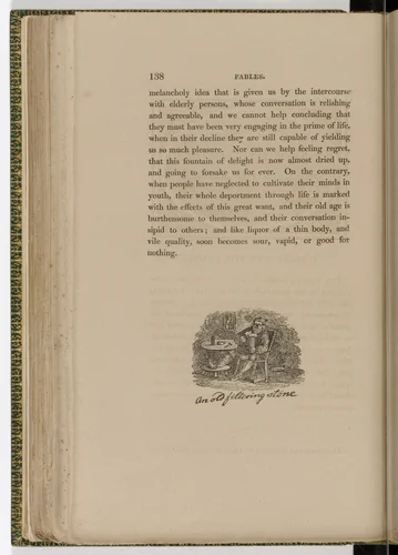 Tailpiece (page 138) from The Fables of Aesop by Thomas Bewick, illustrated book, 1818