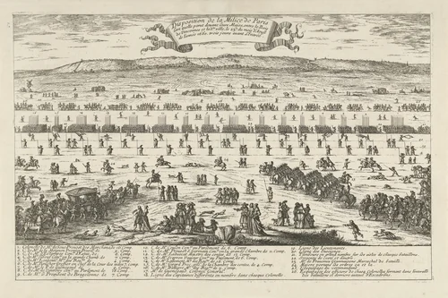 Legerordening van het garnizoen van Parijs, 1660 by Albert Flamen, print, 1660-1662