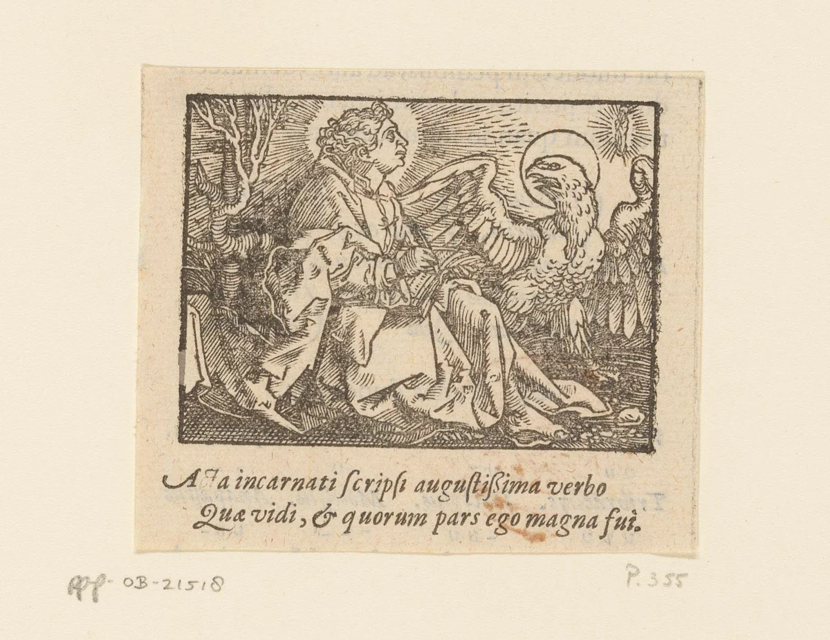 Evangelist Johannes by anonymous, print, 1534