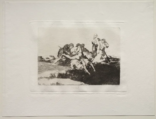 The Horrors of War: Charity by Francisco de Goya, print, 1810