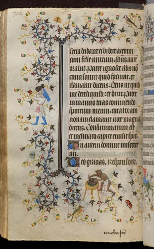Hours of Charles the Noble, King of Navarre (1361-1425): fol. 159v, Text by Master of the Brussels Initials and Associates, book, 1400-1410
