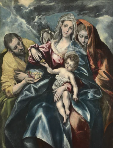 The Holy Family with Mary Magdalen by El Greco, painting, 1590-1595