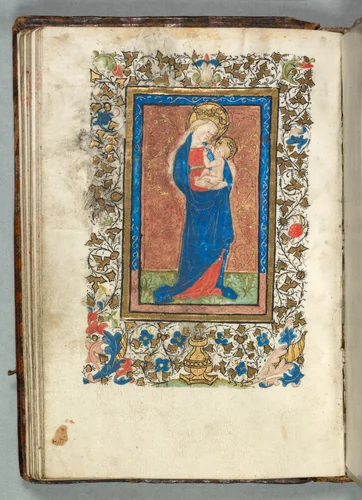 Book of Hours (Use of Metz): Fol. 26v, Virgin and Child by Unknown, book, 1435-1445