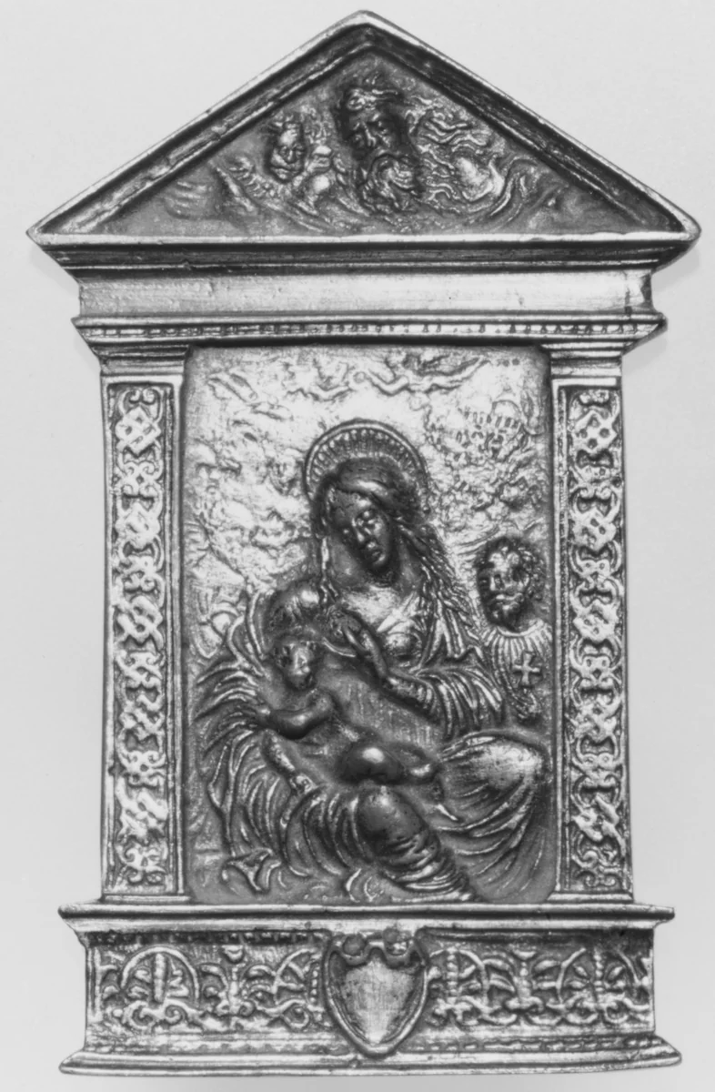 Madonna and Child with Saints by Galeazzo Mondella, metalwork, 1500-1515