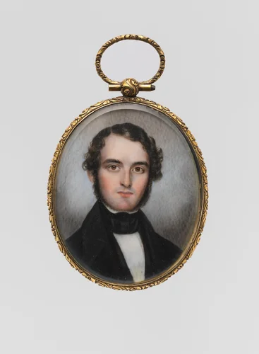Portrait of a Gentleman by Ezra Atherton, artwork, 1840