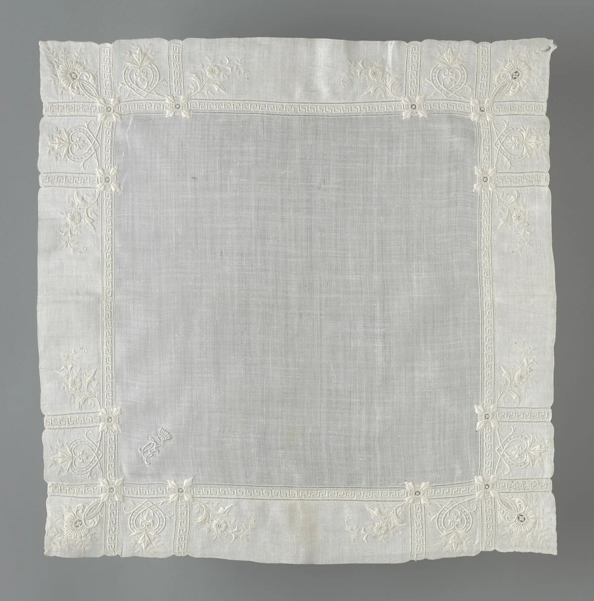 Handkerchief by France, textile, 1801-1900