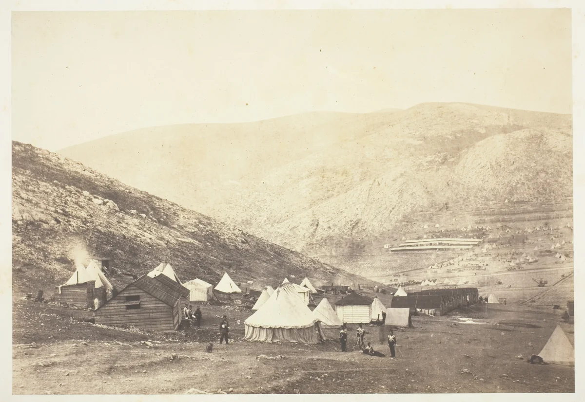 Encampment of the 71st Regiment by Roger Fenton, photograph, 1855