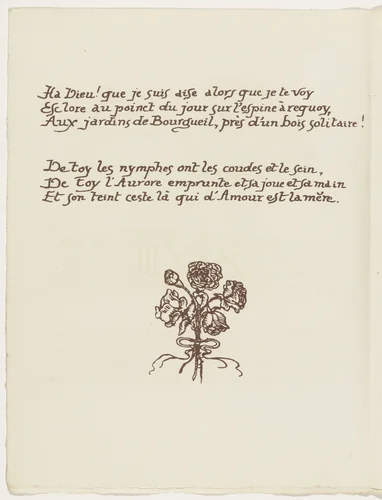 Tailpiece (folio 82 verso) from Les Amours (The Loves) by Émile Bernard, illustrated book, 1915