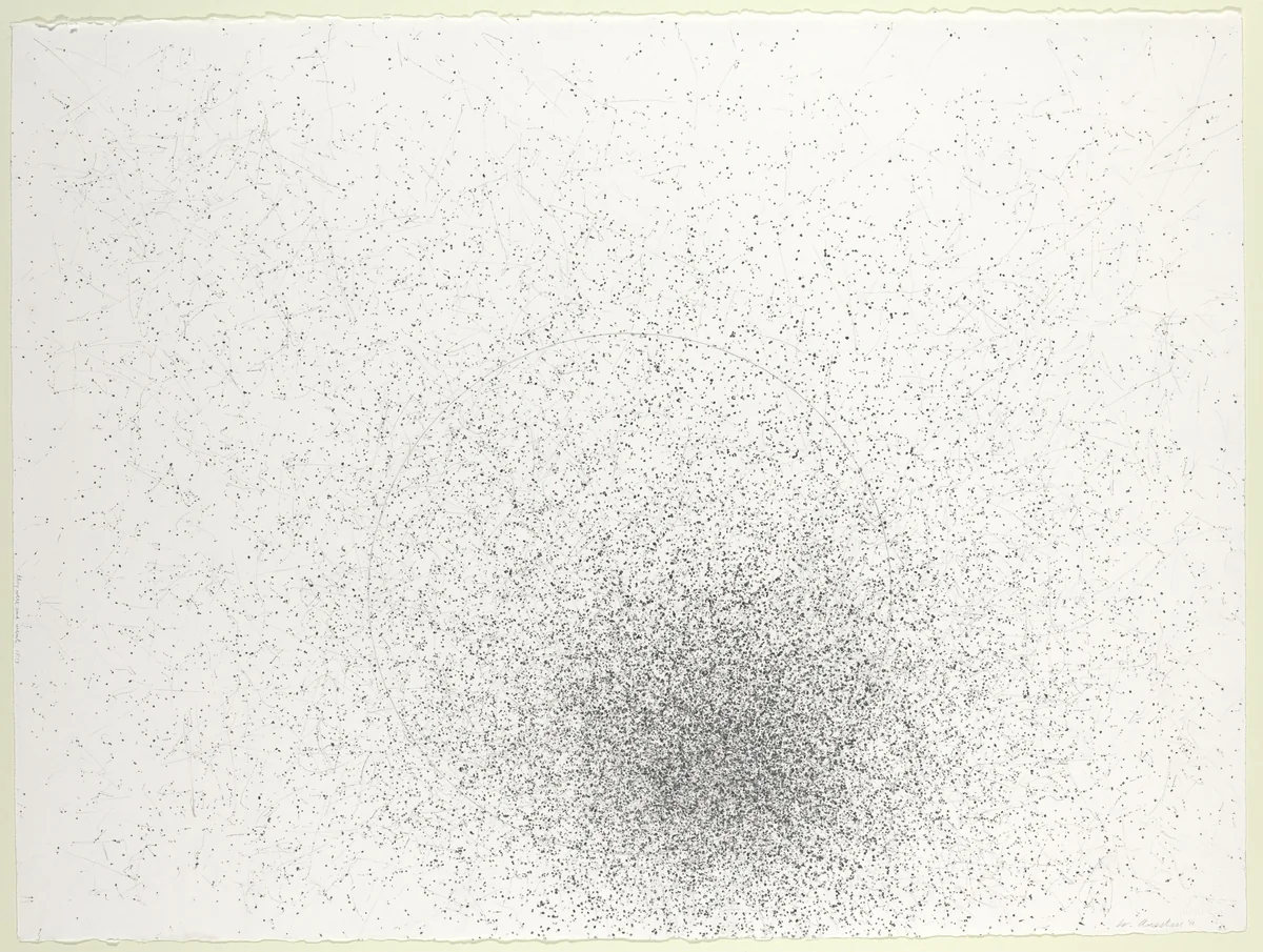 They Were and Went 15:13 by William Anastasi, drawing, 2001