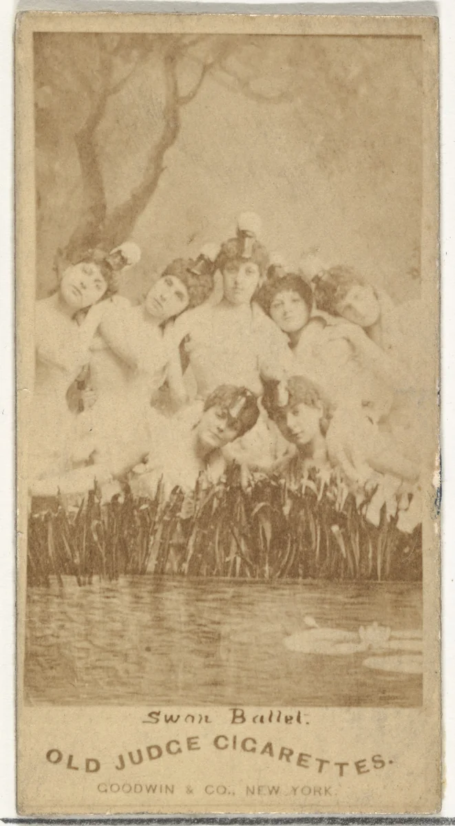 Swan Ballet, from the Actors and Actresses series (N171) for Old Judge Cigarettes by Goodwin & Company, photograph, 1886-1890