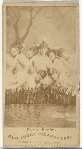 Swan Ballet, from the Actors and Actresses series (N171) for Old Judge Cigarettes by Goodwin & Company, photograph, 1886-1890