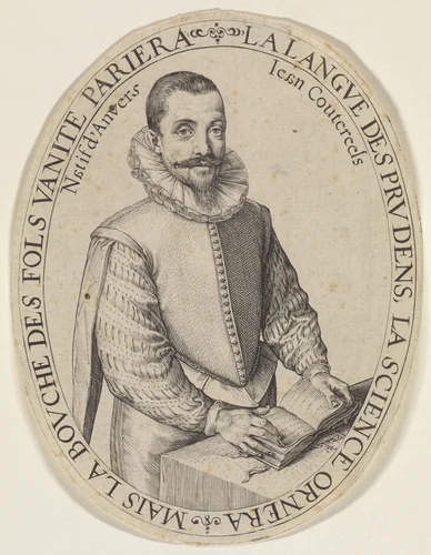 Portret van Jean Coutereels by Unknown, print, 1589-1607