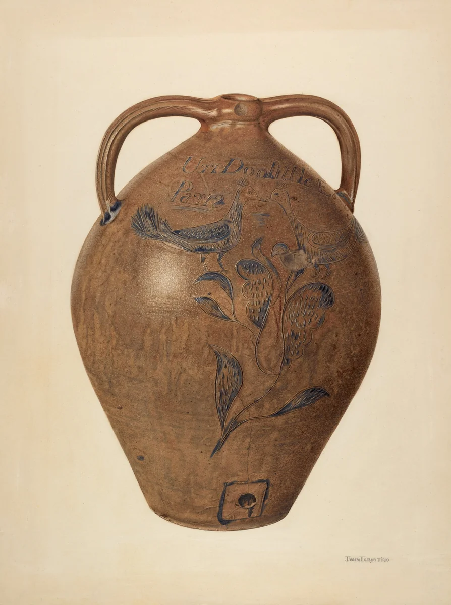 Jug (for Wine, Cider, or Vinegar) by John Tarantino, index of american design, 1941