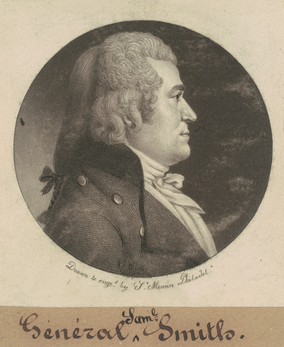 Samuel Smith by Charles B. J. Févret de Saint-Mémin, print, 1800
