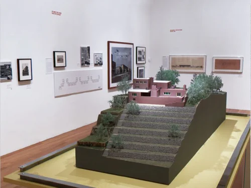 Wolf House, Gubin, Germany (Landscape model, scale 1:75) by Ludwig Mies van der Rohe, architecture, 1925