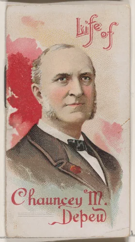 Life of Chauncey Mitchell Depew, from the Histories of Poor Boys and Famous People series of booklets (N79) for Duke brand cigarettes by W. Duke, Sons & Co., print, 1888