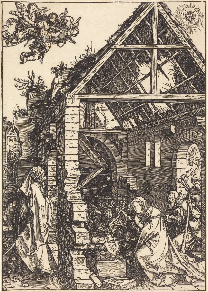 The Nativity by Albrecht Dürer, print, 1502-1504
