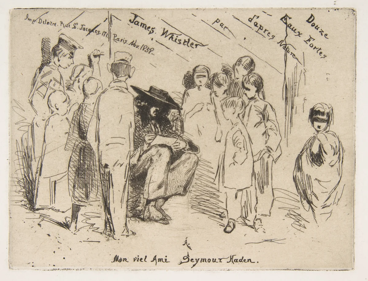 Title to the French Set by James McNeill Whistler, print, 1858