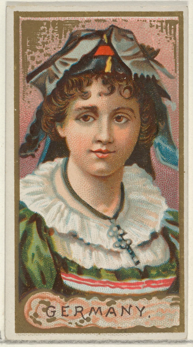 Germany, from the Types of All Nations series (N24) for Allen & Ginter Cigarettes by Allen & Ginter, print, 1889