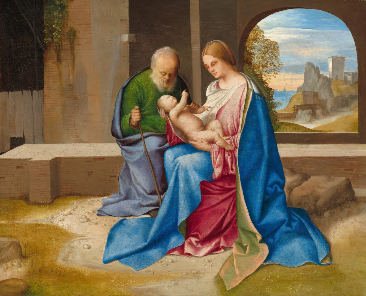 The Holy Family by Giorgione, painting, 1500