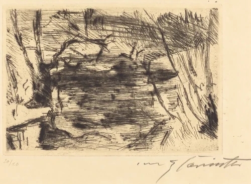 Der Neue See (The New Lake) by Lovis Corinth; Bruno Cassirer, print, 1920-1921