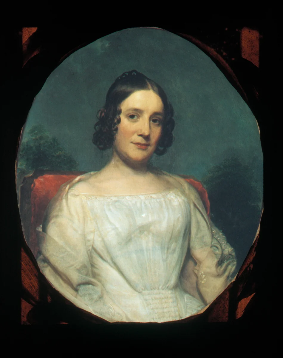 Mrs. Adrian Baucker Holmes by Charles Wesley Jarvis, artwork, 1847-1850