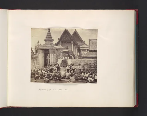 King Returning from Ride in Sedan Chair by John Thomson, photograph, 1865