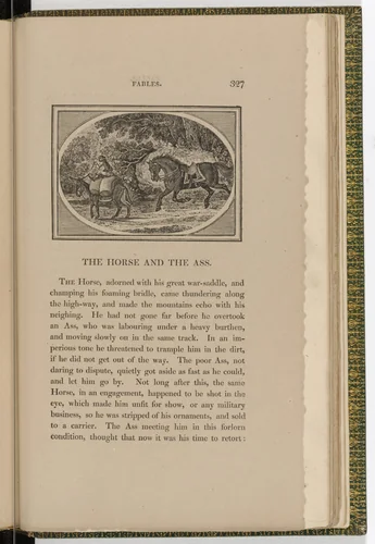 Headpiece (page 327) from The Fables of Aesop by Thomas Bewick, illustrated book, 1818