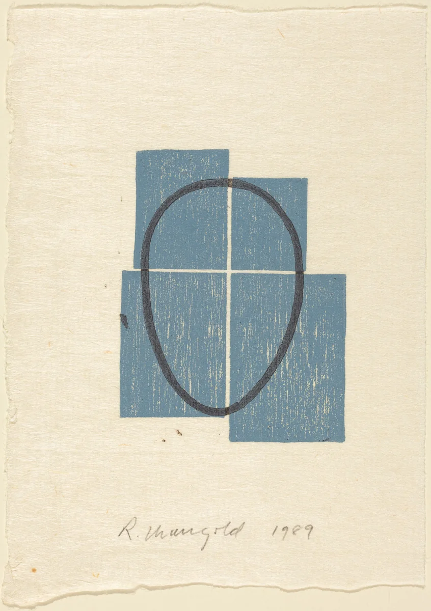 Untitled (Holiday Card) by Robert Mangold, print, 1989