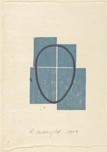 Untitled (Holiday Card) by Robert Mangold, print, 1989