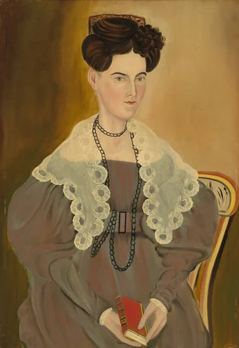 Hannah Fisher Stedman by Asahel Powers, painting, 1833
