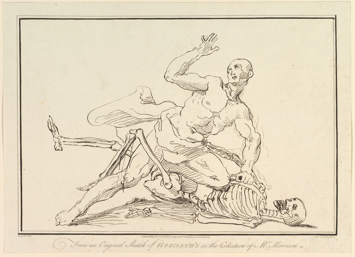 From an Original Sketch of William Hogarth's in the Collection of Mr. Morrison by Richard Livesay, print, 1782