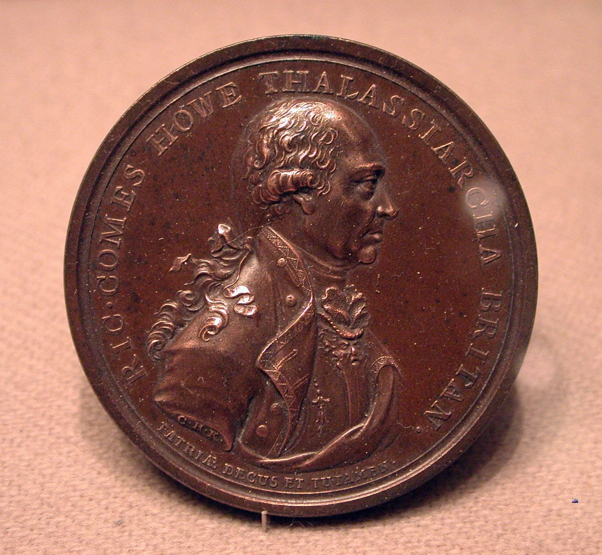 In Honor of Admiral Lord Howe, 1794 by Conrad Heinrich Küchler, metalwork, 1794