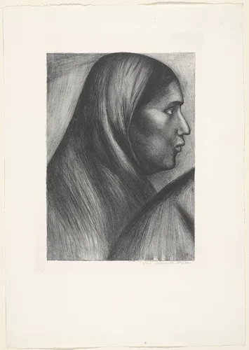 Mexican Woman (Mujer mexicana) by José Clemente Orozco, print, 1929
