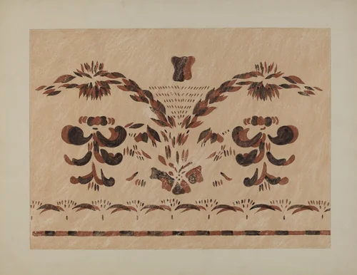 Free Hand Wall Decoration by Alvin M. Gully, index of american design, 1935-1942