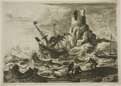 The Shipwreck by Claude Lorrain, print, 1638-1641