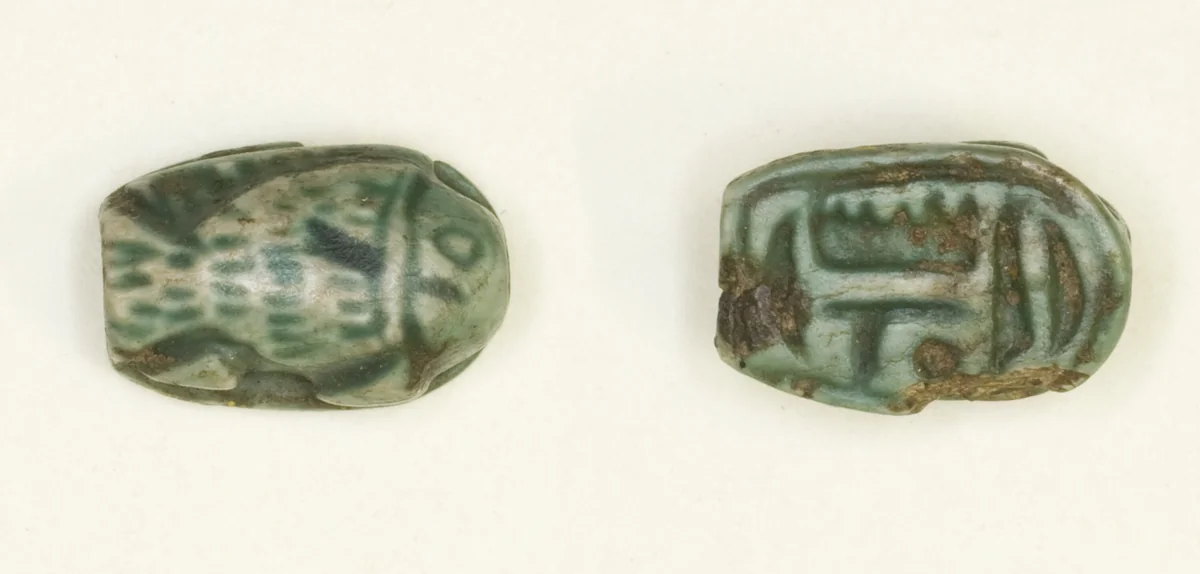 Scaraboid: Fish by Egyptian, other, -1550--1186