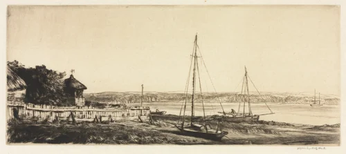 Near Chichester, Sussex by Muirhead Bone, print, 1909