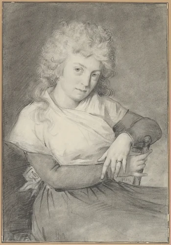 Portrait of a Woman by Antoine-Jean Gros, drawing, 1788-1805