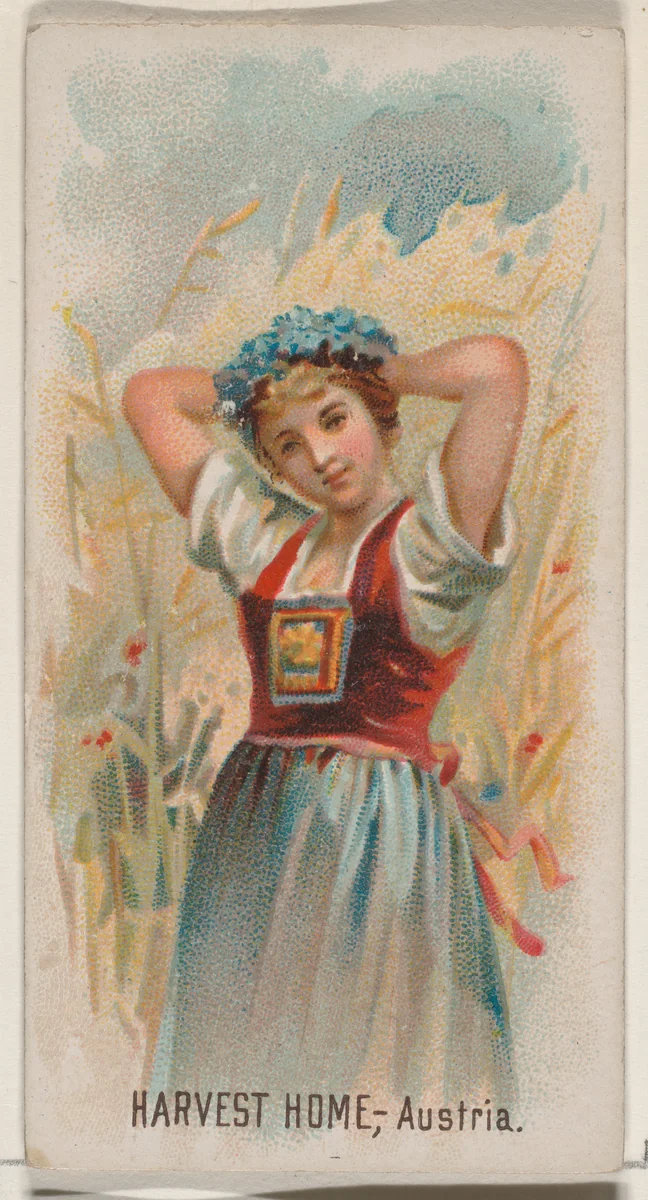 Harvest Home, Austria, from the Holidays series (N80) for Duke brand cigarettes by W. Duke, Sons & Co., print, 1890
