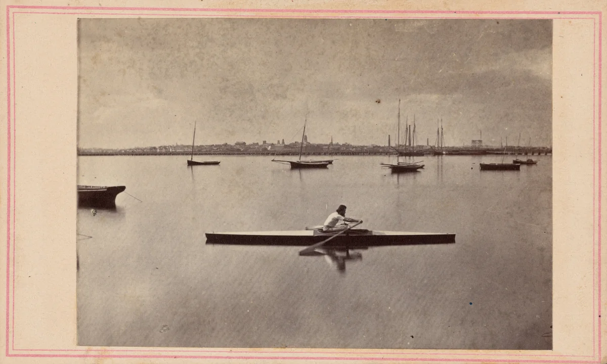 Rower by Chandler Seaver Jr., photograph, 1860-1869