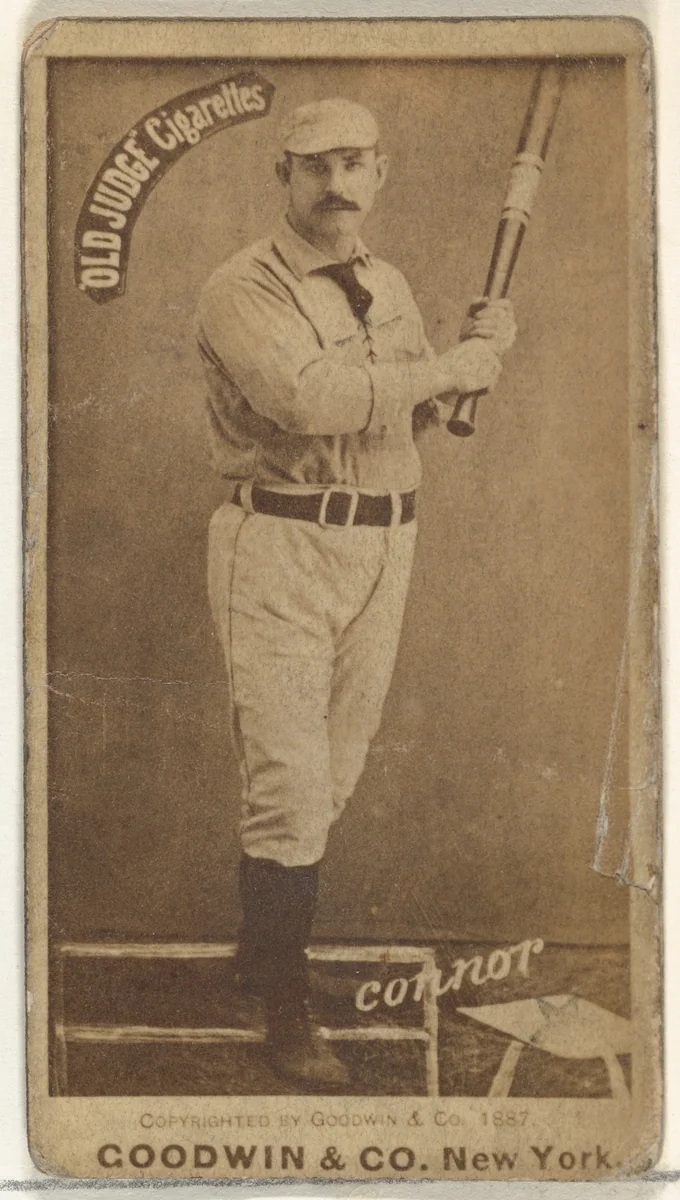 Roger Connor, New York Giants/Gothams, from the Old Judge series (N172) for Old Judge Cigarettes by Goodwin & Company, photograph, 1887