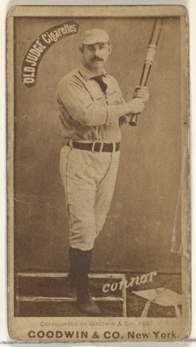 Roger Connor, New York Giants/Gothams, from the Old Judge series (N172) for Old Judge Cigarettes by Goodwin & Company, photograph, 1887