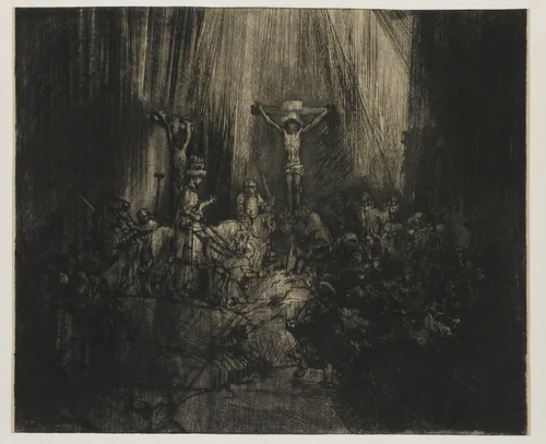 The Three Crosses by Rembrandt van Rijn, print, 1653