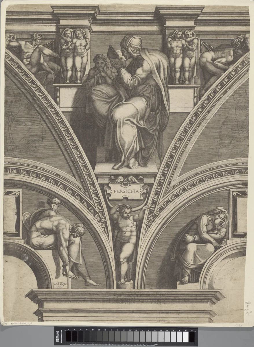 De Perzische Sibille by Unknown, print, 1540