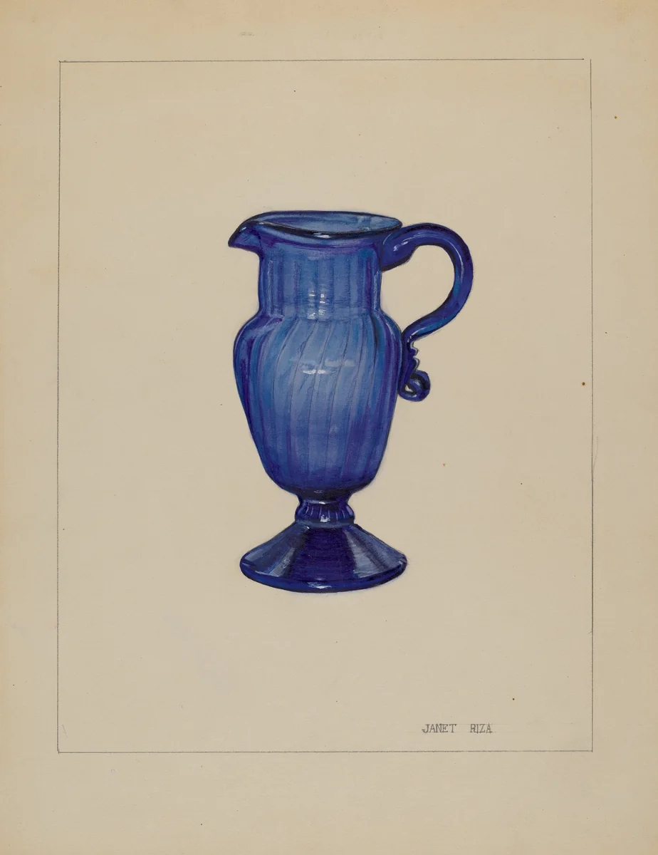Cream Pitcher by Janet Riza, index of american design, 1937